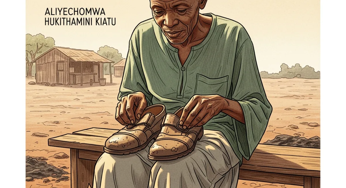 Aliyechomwa Hukithamini Kiatu